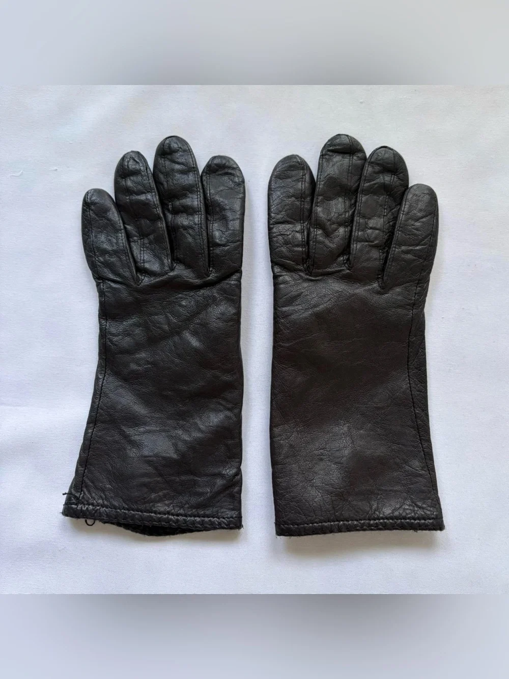 Grandoe Black Leather Gloves